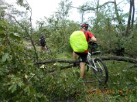 auch hier noch Nachwehen des Winters : 6.Tag, MTB, Solkan - Lipica, Transslovenia 2014