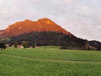 der Grünten bei untergehender Sonne